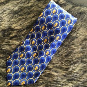 Faberge Blue/gold tie